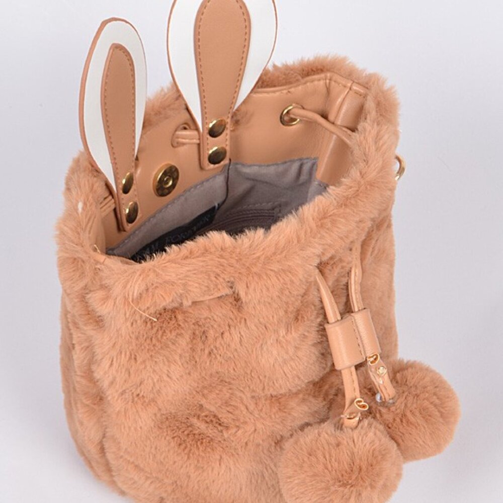 Faux Fur Bunny Bag- Multiple Colors Available - Picture 6 of 7